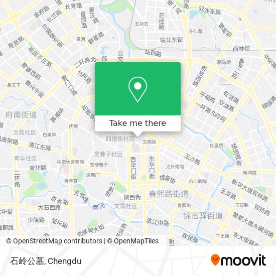 石岭公墓 map