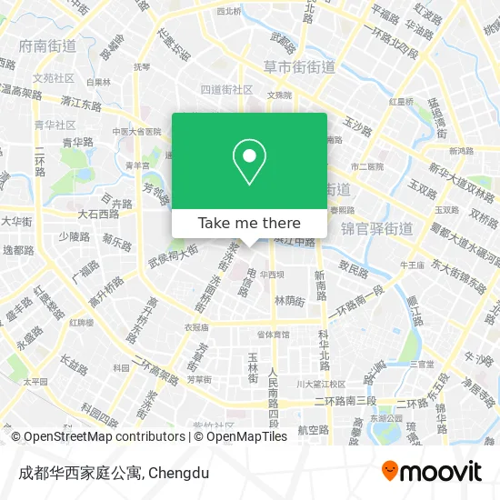 成都华西家庭公寓 map