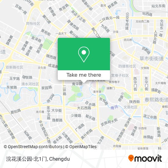浣花溪公园-北1门 map
