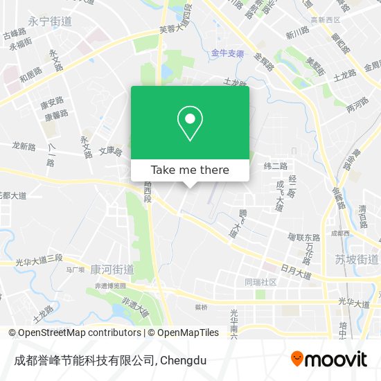 成都誉峰节能科技有限公司 map