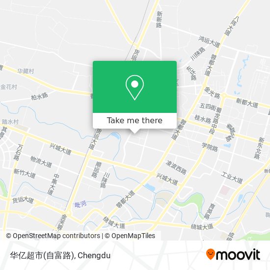 华亿超市(自富路) map