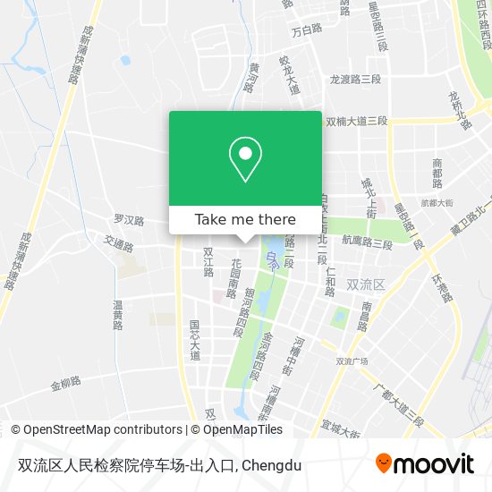 双流区人民检察院停车场-出入口 map
