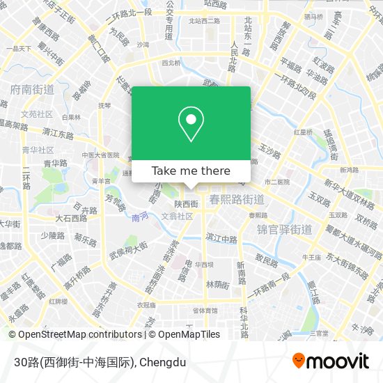 30路(西御街-中海国际) map