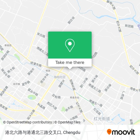 港北六路与港通北三路交叉口 map