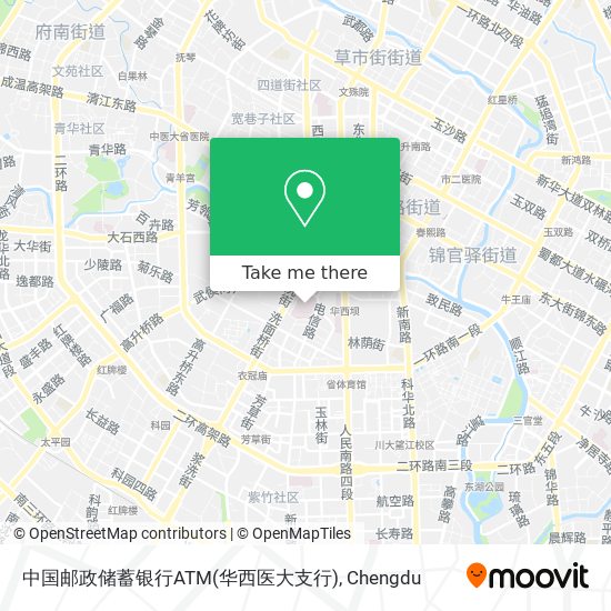 中国邮政储蓄银行ATM(华西医大支行) map