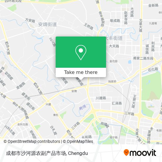 成都市沙河源农副产品市场 map