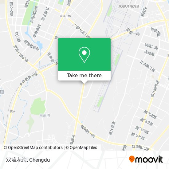 双流花海 map