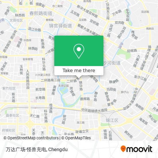 万达广场-怪兽充电 map