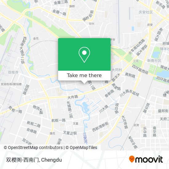 双樱阁-西南门 map