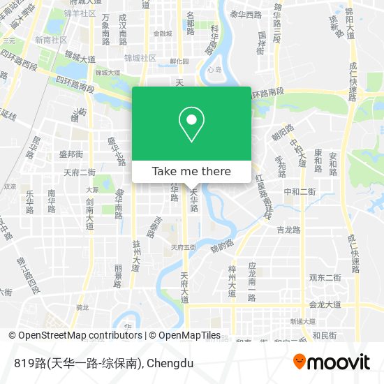 819路(天华一路-综保南) map