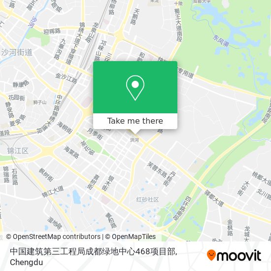 中国建筑第三工程局成都绿地中心468项目部 map