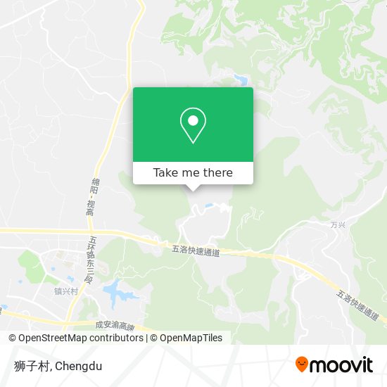 狮子村 map