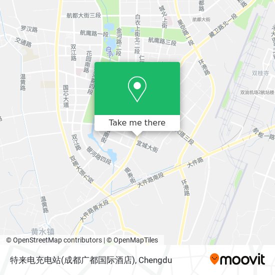 特来电充电站(成都广都国际酒店) map