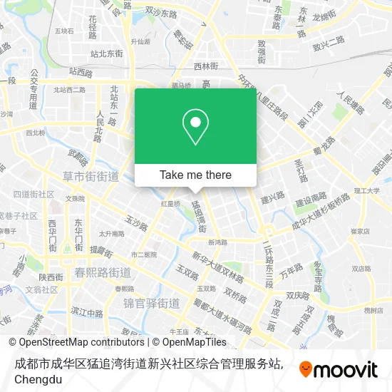 成都市成华区猛追湾街道新兴社区综合管理服务站 map