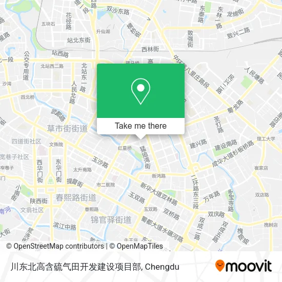 川东北高含硫气田开发建设项目部 map