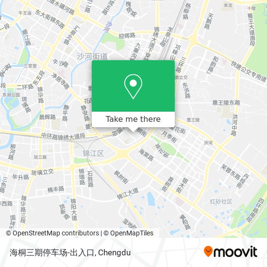 海桐三期停车场-出入口 map