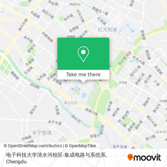 电子科技大学清水河校区-集成电路与系统系 map
