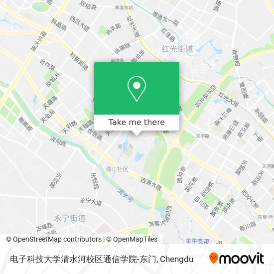 电子科技大学清水河校区通信学院-东门 map