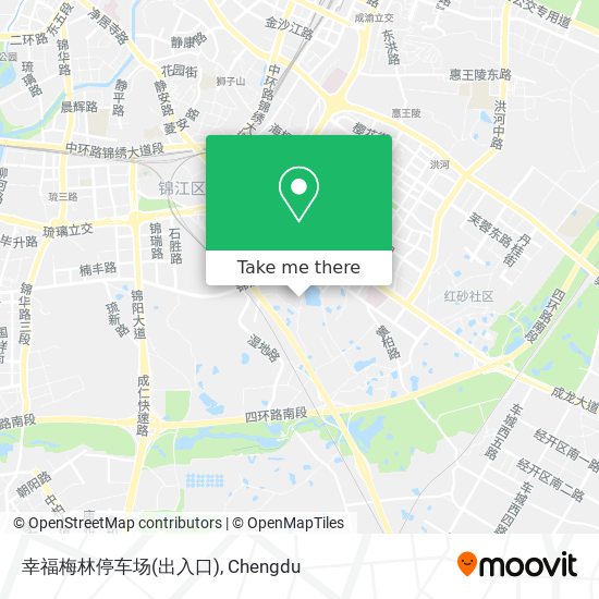 幸福梅林停车场(出入口) map