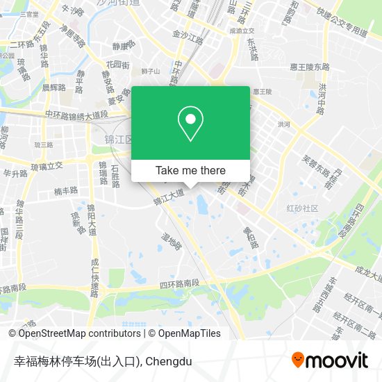 幸福梅林停车场(出入口) map