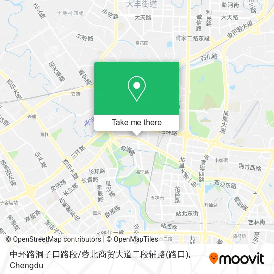 中环路洞子口路段/蓉北商贸大道二段辅路(路口) map