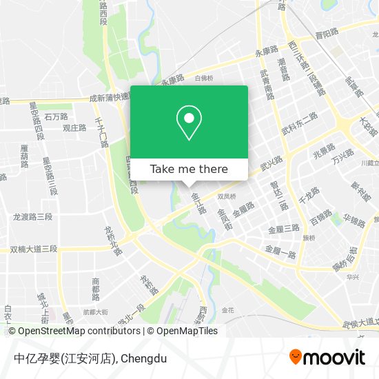 中亿孕婴(江安河店) map