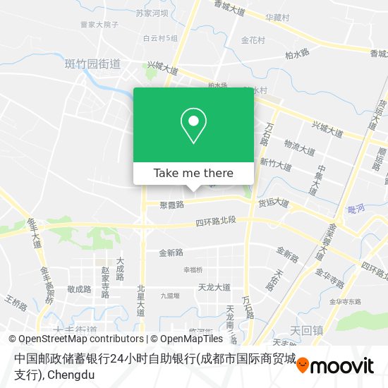 中国邮政储蓄银行24小时自助银行(成都市国际商贸城支行) map