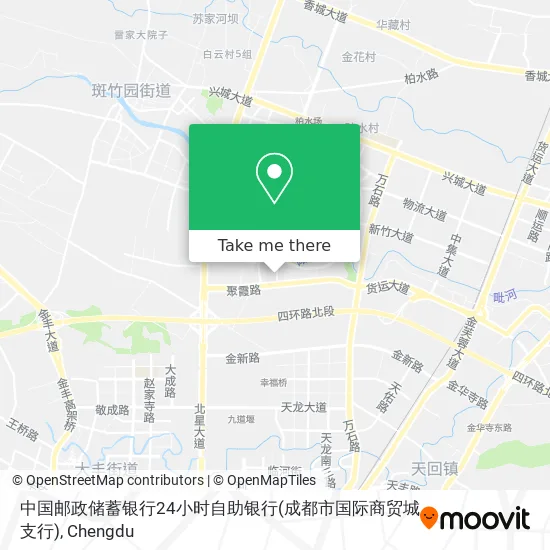 中国邮政储蓄银行24小时自助银行(成都市国际商贸城支行) map