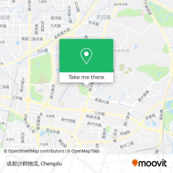成都沙鹤物流 map
