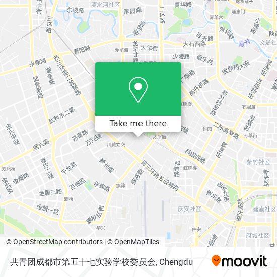 共青团成都市第五十七实验学校委员会 map