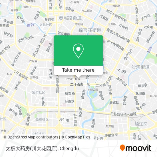 太极大药房(川大花园店) map