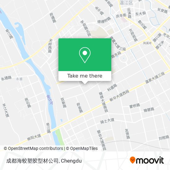 成都海蛟塑胶型材公司 map