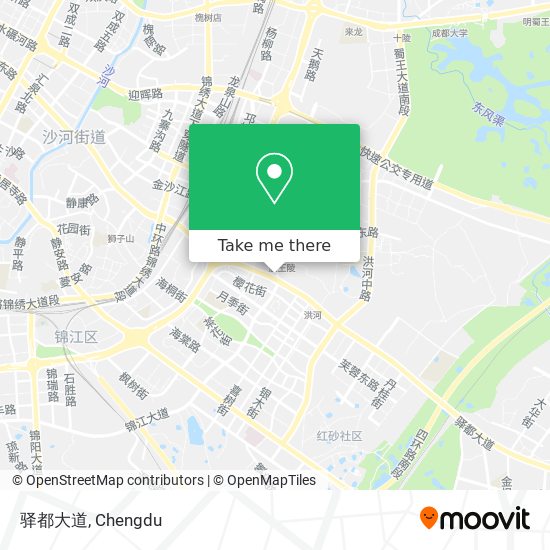 驿都大道 map
