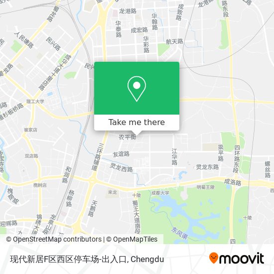 现代新居F区西区停车场-出入口 map