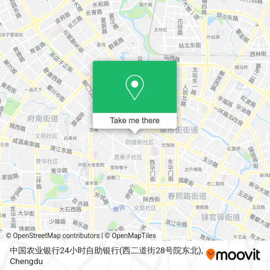 中国农业银行24小时自助银行(西二道街28号院东北) map