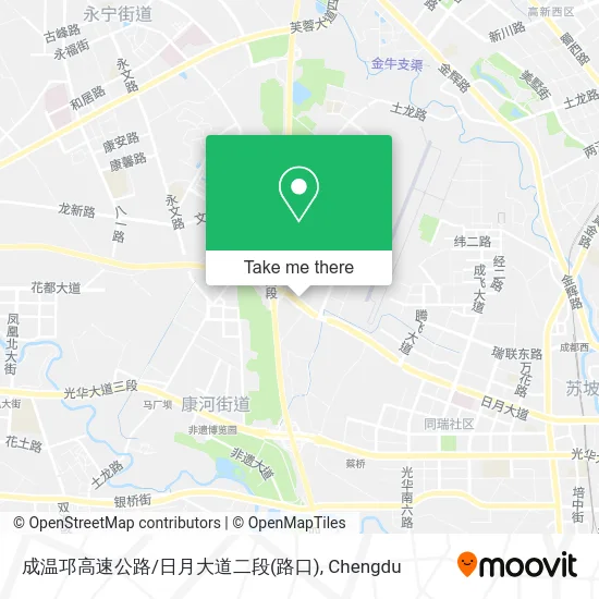 成温邛高速公路/日月大道二段(路口) map