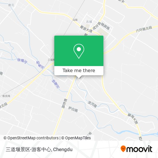 三道堰景区-游客中心 map