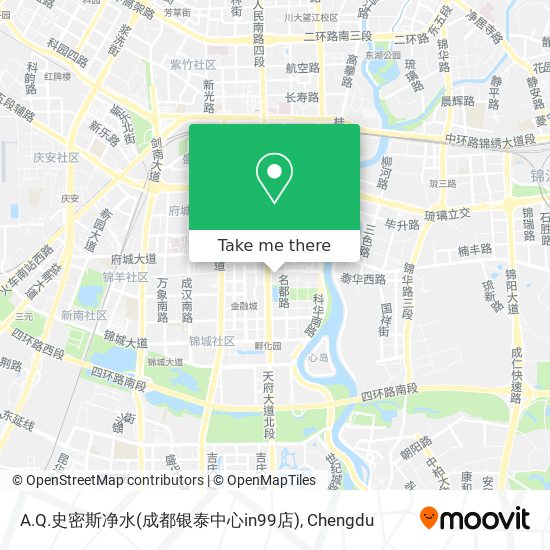 A.Q.史密斯净水(成都银泰中心in99店) map