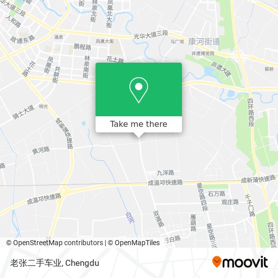 老张二手车业 map