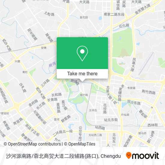沙河源南路/蓉北商贸大道二段辅路(路口) map
