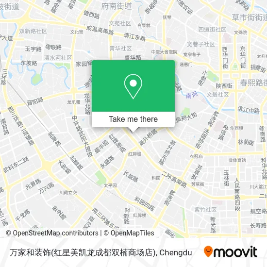 万家和装饰(红星美凯龙成都双楠商场店) map
