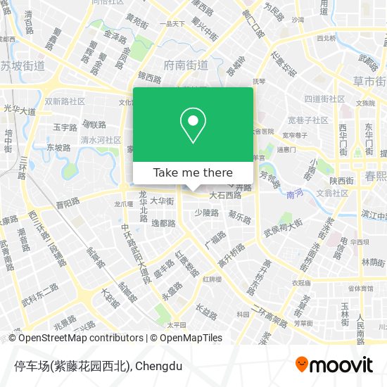 停车场(紫藤花园西北) map
