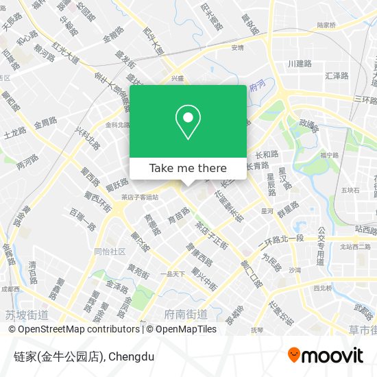 链家(金牛公园店) map