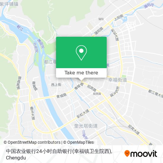 中国农业银行24小时自助银行(幸福镇卫生院西) map