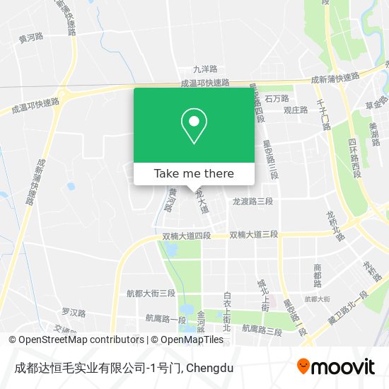 成都达恒毛实业有限公司-1号门 map