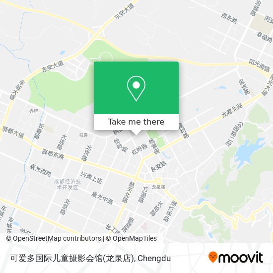 可爱多国际儿童摄影会馆(龙泉店) map