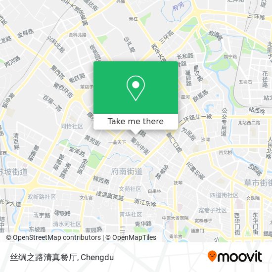 丝绸之路清真餐厅 map