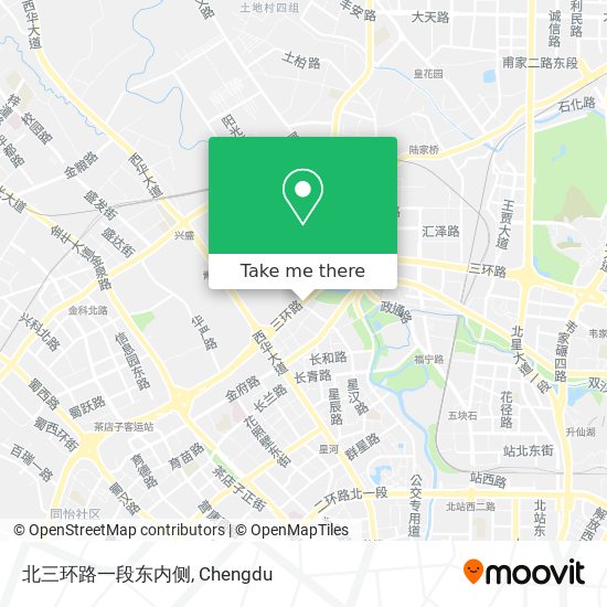 北三环路一段东内侧 map