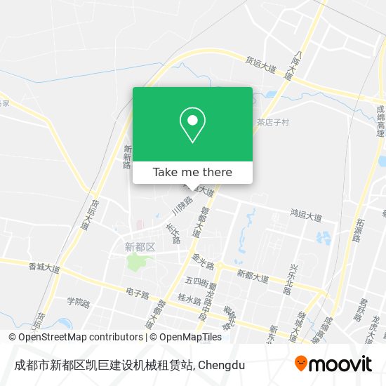 成都市新都区凯巨建设机械租赁站 map