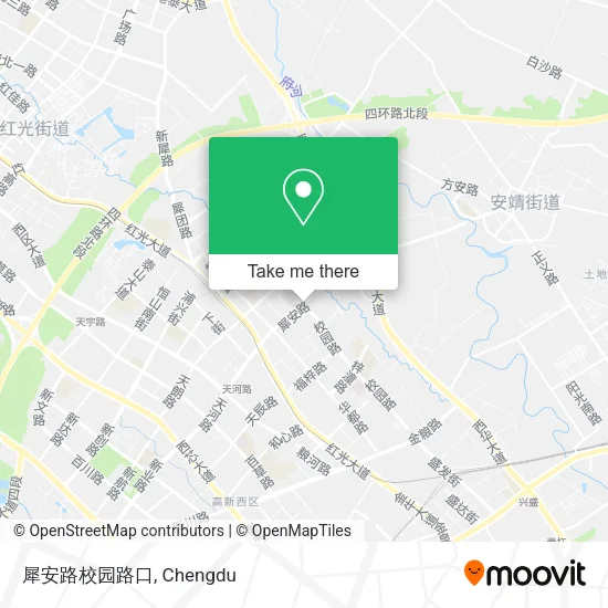 犀安路校园路口 map